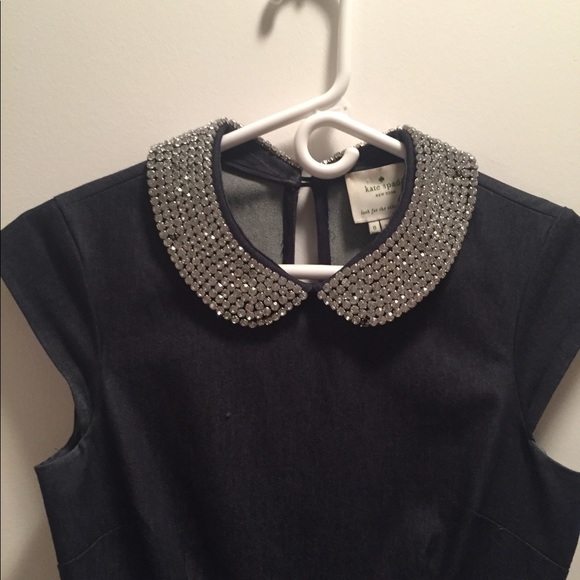 Kate spade denim dress with rhinestones - Picture 6 of 7